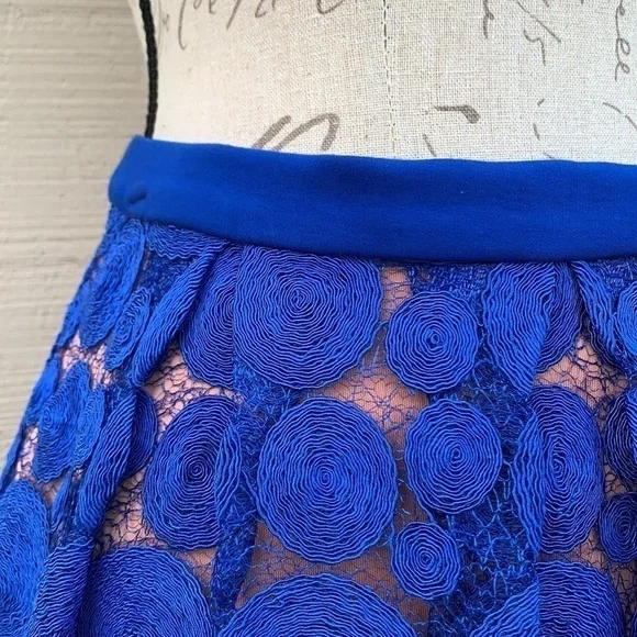 EVA Franco for Anthropologie Albastru Circle Skirt